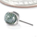 Claw-set Stone Press-fit End in Titanium from People's Jewelry in moss agate