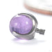 Claw-set Stone Threaded End with Amethyst in Titanium 4mm from People’s Jewelry
