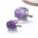 Claw-set Stone Threaded End with Amethyst in Titanium from People’s Jewelry group photo