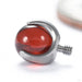 Claw-set Stone Threaded End with Garnet in Titanium 4mm from People’s Jewelry