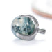 Claw-set Stone Threaded End with Moss Agate in Titanium 4mm from People’s Jewelry