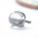 Claw-set Stone Threaded End with Rose Quartz in Titanium 3mm from People’s Jewelry