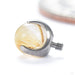 Claw-set Stone Threaded End with Rutilated Quartz in Titanium 4mm from People’s Jewelry
