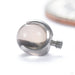Claw-set Stone Threaded End with Smoky Quartz in Titanium 4mm from People’s Jewelry