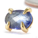 Claw-set Tourmaline Press-fit End in Gold from Quetzalli with blue tourmaline