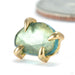 Claw-set Tourmaline Press-fit End in Gold from Quetzalli with green tourmaline