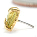 Claw-set Tourmaline Press-fit End in Gold from Quetzalli with yellow tourmaline