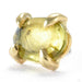 Claw-set Tourmaline Press-fit End in Gold from Quetzalli with yellow tourmaline