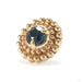 Clocktower Press-fit End in Gold from Sacred Symbols with blue sapphire