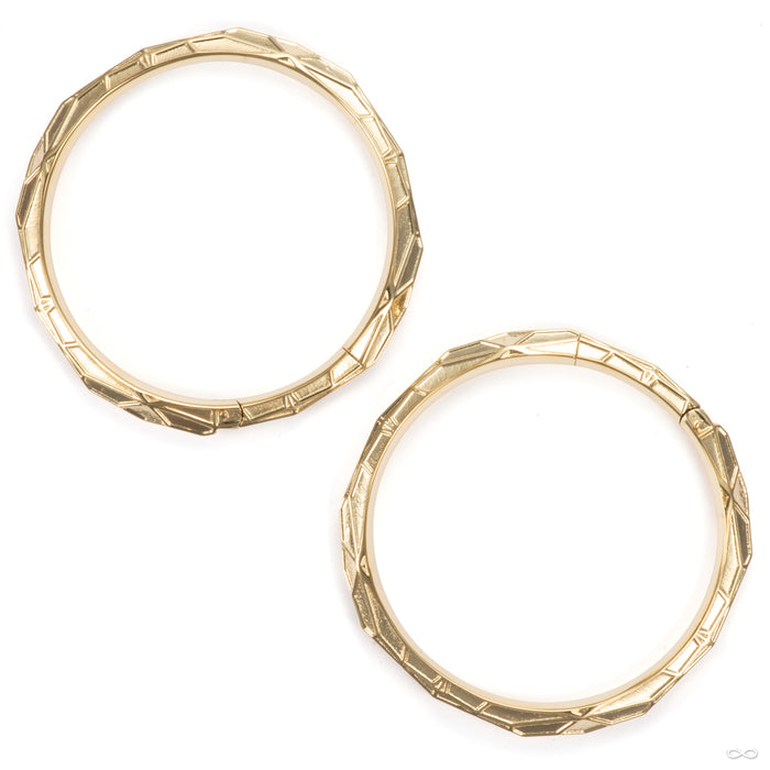 Coda Weights in Yellow Gold from Tether Jewelry