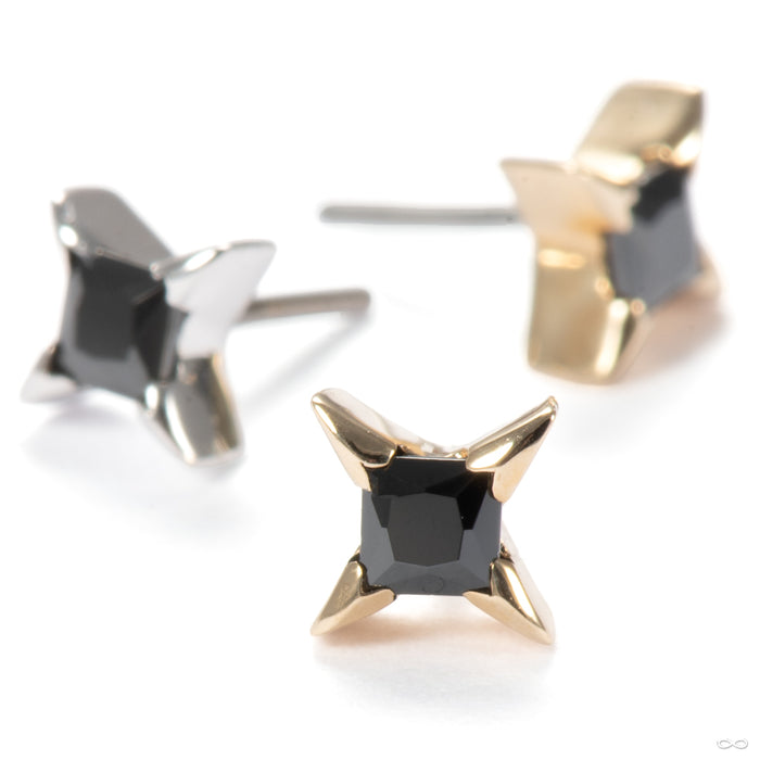 Corvin Press-fit End in Gold from Junipurr Jewelry in assorted materials