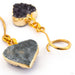 Crossovers with Amethyst Druzy Hearts from Oracle detail photo