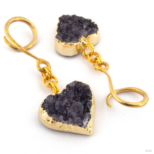 Crossovers with Amethyst Druzy Hearts from Oracle