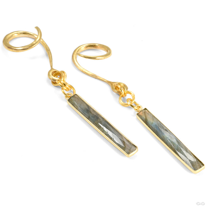 Crossovers in Brass with Faceted Labradorite Towers from Oracle