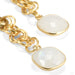 Crossovers in Brass with Mini Faceted Moonstone Drops from Oracle