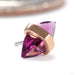 Crystalized Press-fit End in 14k Rose Gold with Rhodolite Garnet from Pupil Hall