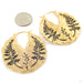 Cultivate Earrings from Maya Jewelry in Yellow-gold-plated Brass