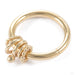 Curio Slip in 14k Yellow Gold from Pupil Hall on a ring detail shot