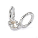 Curious Slip in 14k White Gold with White Sapphire from Pupil Hall
