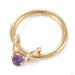 Curious Slip in 14k Yellow Gold with Amethyst from Pupil Hall on a ring detail photo