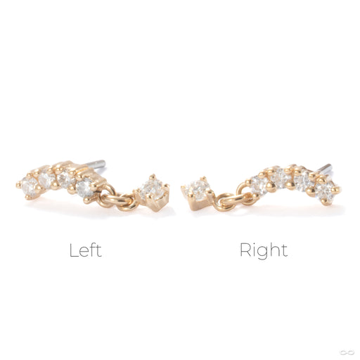 Curve Appeal Press-fit End in Gold from Ember Body Jewelry orientation detail