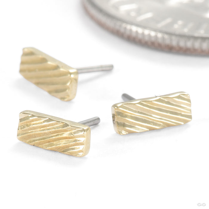 Cut Bar Press-fit End in Gold from Seasons Handmade in a group