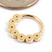 Daisy Chain Seam Ring in Gold from Tawapa back view in yellow gold
