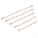Dapped Oval Cable Chain in Gold from Hialeah in assorted lengths