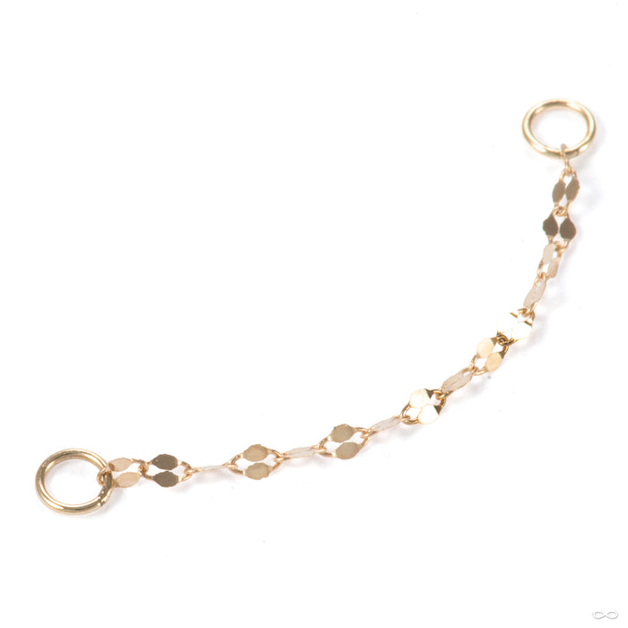 Dapped Oval Cable Chain in 14k Yellow Gold from Hialeah