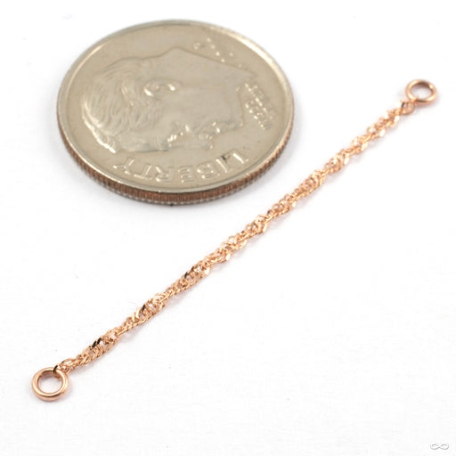 Diamond-cut Singapore Chain in Gold from Jewelry This Way in rose gold