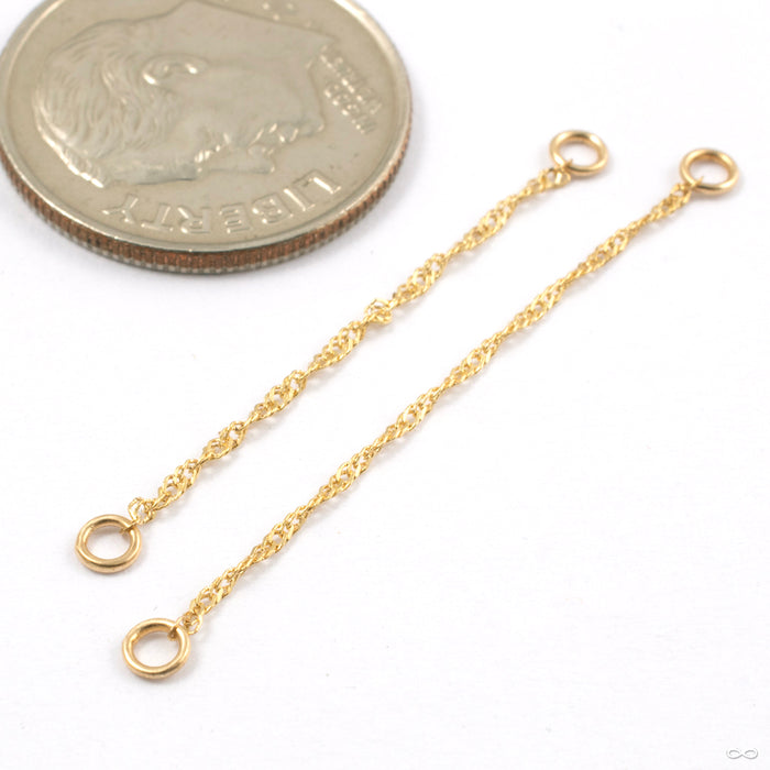 Diamond-cut Singapore Chain in Gold from Jewelry This Way in yellow gold