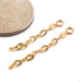 Diamond Cut Tail Charm in Gold from Quetzalli 16g 14k Yellow Gold Size Comparison