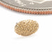 Diamond Dust Oval Press-fit End in 14k Yellow Gold from Seasons Handmade