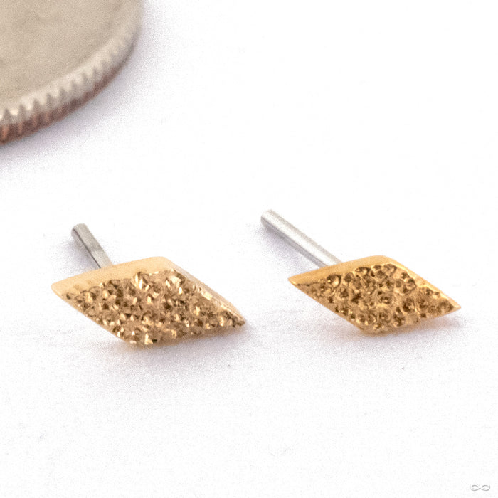 Diamond Shine Kite Press-fit End in Gold from Quetzalli Size Detail