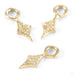 Diamond Shine Sparkle Charm in Gold from Quetzalli in a group