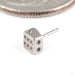 Dice Press-fit End in 14k White Gold from Tawapa