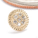 Didact Press-fit End in 14k Yellow Gold with Diamonds 6mm from Seasons Handmade
