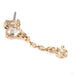 Divine Press-fit End in 14k Yellow Gold with Diamond from Tether Jewelry charm detail