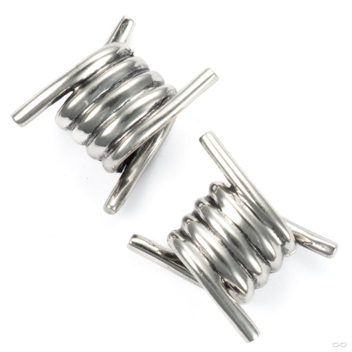 Don't Touch Me in White Brass from Symmetry Body Jewelry