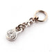 Dot Charm in 14k White Gold with Genuine Diamond from Hialeah