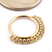 Double Bada Seam Ring in Gold from Pupil Hall in 14k yellow gold