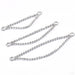 Double Beaded Lynx Chain in Gold from Pupil Hall in white gold in assorted lengths