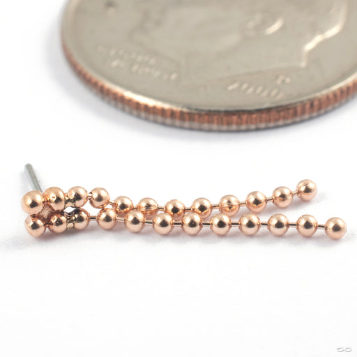 Double Bella Kite Press-fit End in Gold from Quetzalli in rose gold