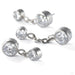 Double Bezel Dangle Press-fit End in Titanium from NeoMetal in various sizes