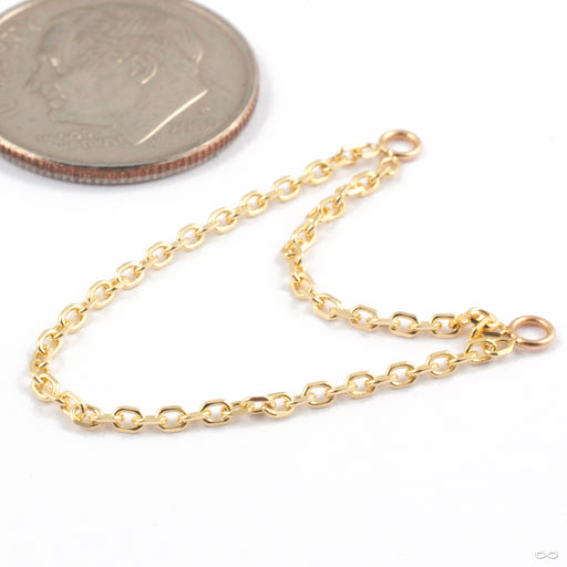 Double Flash Chain in Gold from Quetzalli in yellow gold