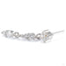 Double Noon Press-fit End in 14k White Gold with Clear CZ from Ember Body Jewelry