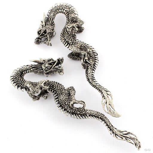 Dragon Weights from Symmetry Body Jewelry 5/8" White Brass