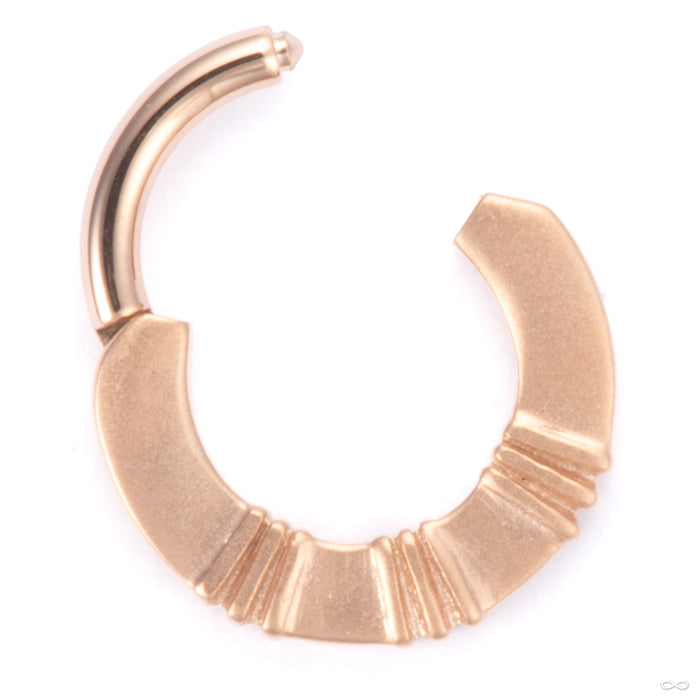Dunes Clicker in Rose Gold from Tether Jewelry open
