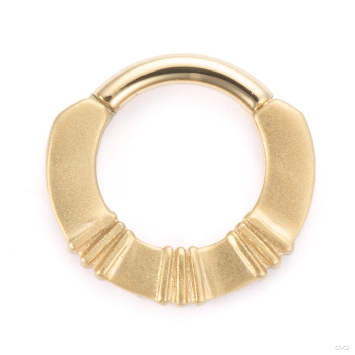 Dunes Clicker in Yellow Gold from Tether Jewelry