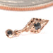 Dyna Drop Press-fit End in 14k Rose Gold with Black Diamond from Tether Jewelry